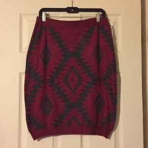 Diamond designed skirt